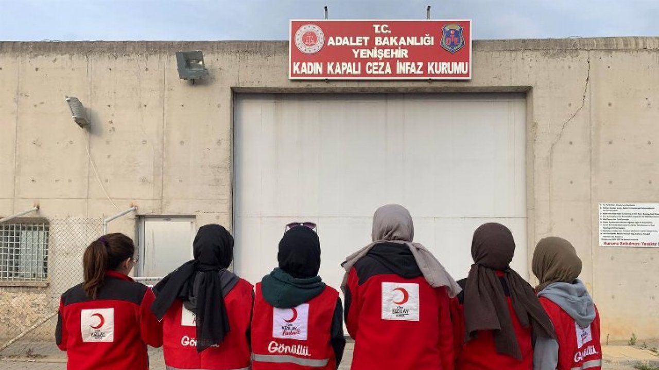Bursa Yenişehir'de cezaevindeki çocukların hayallerine Kızılay imzası