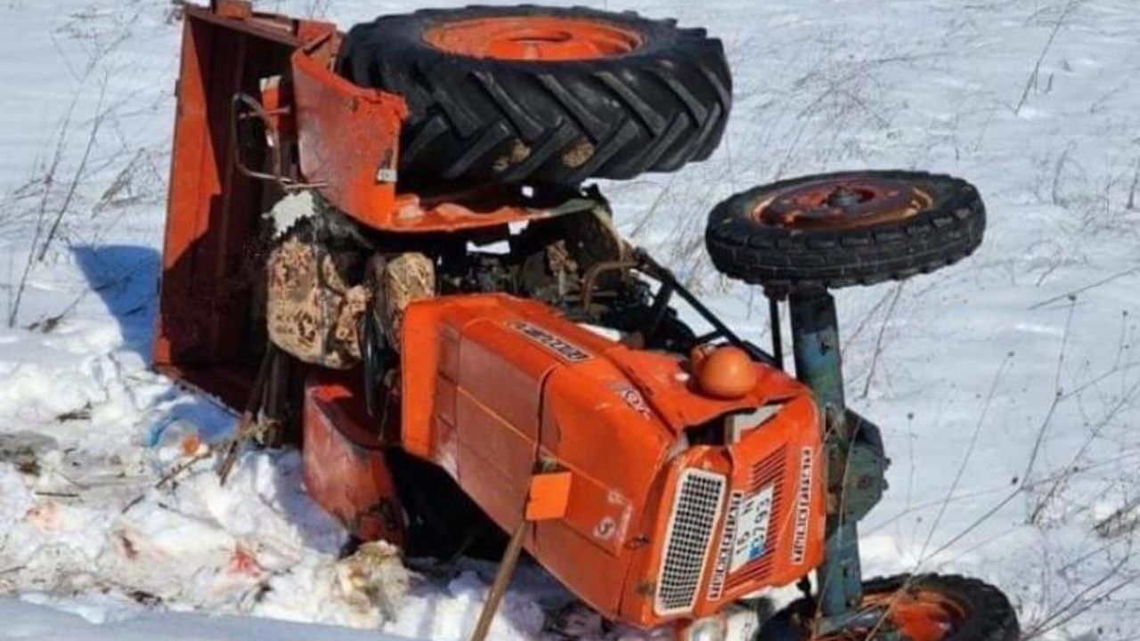 Bursa Orhaneli'de traktör devrildi: 1 ölü