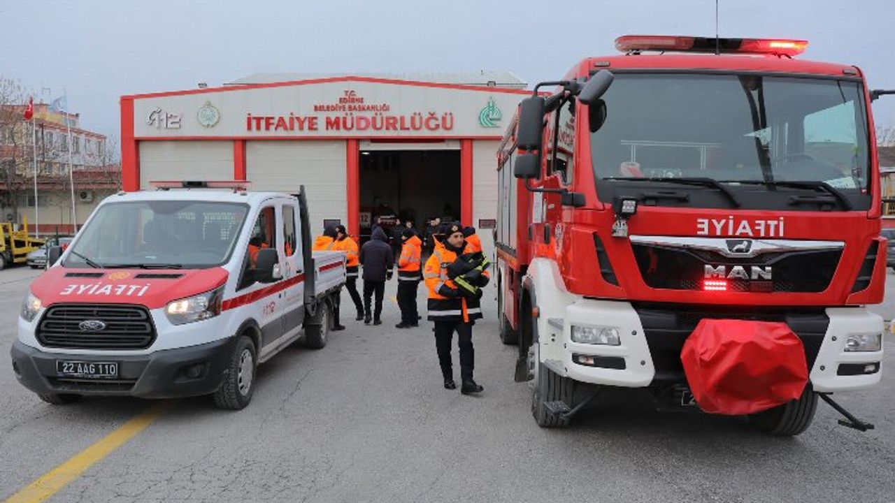 Edirne'den deprem bölgesine destek