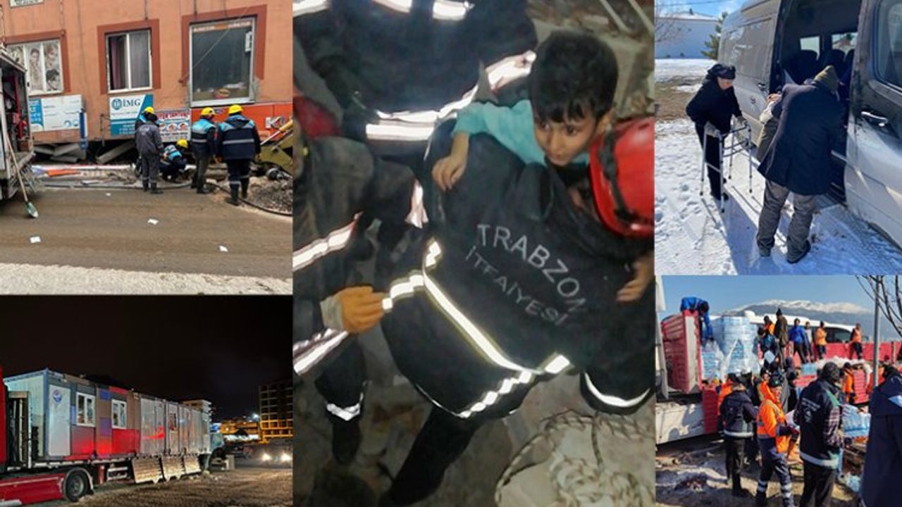 Trabzon tüm imkânlarıyla deprem bölgesinde