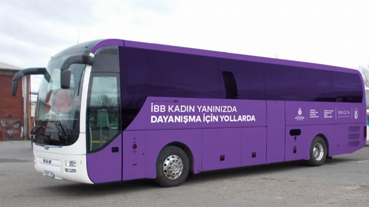 İstanbul Büyükşehir Belediyesi ‘Mor otobüsü’ Hatay’da