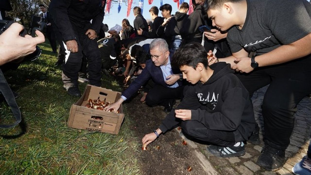 İstanbul'da laleler Üsküdar'da toprakla buluştu