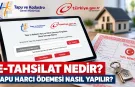 E-Tahsilat Nedir? Tapu Harcı Ödemesi Nasıl Yapılır?