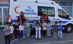 Bursa Gemlik'te anaokuluna 'sağlıklı' ziyaret