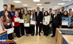 Çatalca Tapu Müdürlüğü Personeline Başarı Belgesi Takdimi