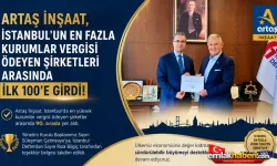 Artaş İnşaat, İstanbul'un En Fazla Kurumlar Vergisi Ödeyen Şirketleri Arasında İlk 100'e Girdi