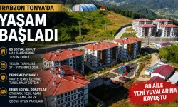 Trabzon Tonya'da TOKİ Konutlarında Yaşam Başladı