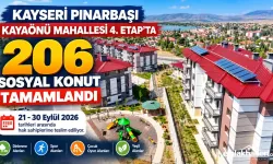 Kayseri Pınarbaşı Kayaönü’nde 206 Sosyal Konut Tamamlandı