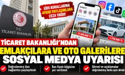 Ticaret Bakanlığı’ndan Emlakçılara Sosyal Medya Uyarısı