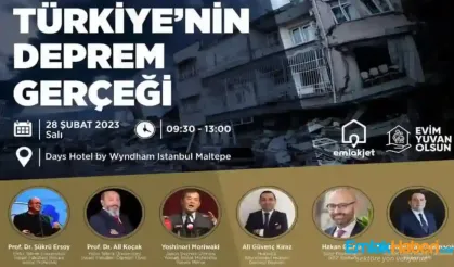 Deprem Uzmanları "Türkiye'nin Deprem Gerçeği" panelinde buluşuyor