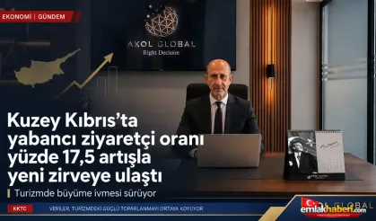 Kuzey Kıbrıs’ta yabancı ziyaretçi oranı yüzde 17,5 artışla yeni zirveye ulaştı