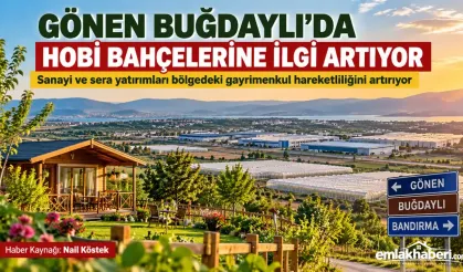 Gönen Buğdaylı’da Hobi Bahçelerine Yoğun İlgi