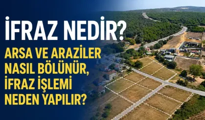 İfraz Nedir? Arsa ve Araziler Nasıl Bölünür, İfraz İşlemi Neden Yapılır?