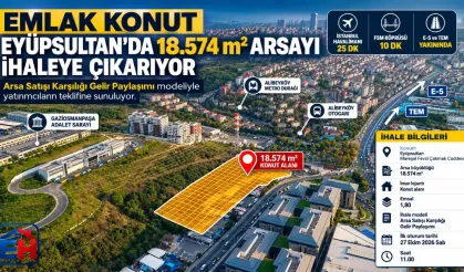 Emlak Konut, Eyüpsultan’da 18.574 m² Arsayı İhaleye Çıkarıyor
