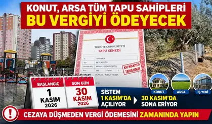 Emlak Vergisinde İkinci Taksit Dönemi Başlıyor: Son Gün 30 Kasım!