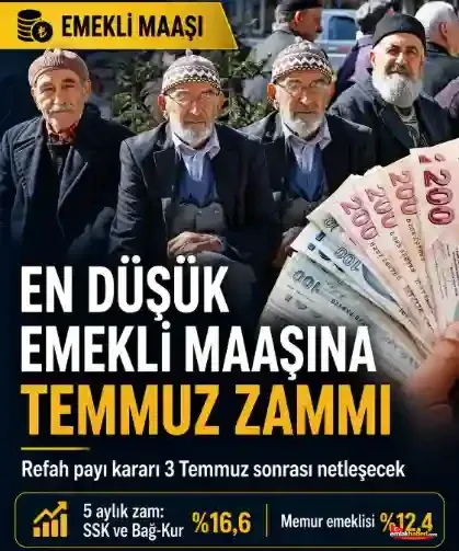 En Düşük Emekli Maaşına Temmuz Zammı İçin Kritik Tarih Açıklandı