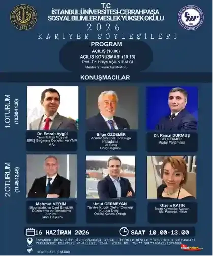 Bilge Özdemir, İstanbul Üniversitesi-Cerrahpaşa Kariyer Günleri’ne Katılacak