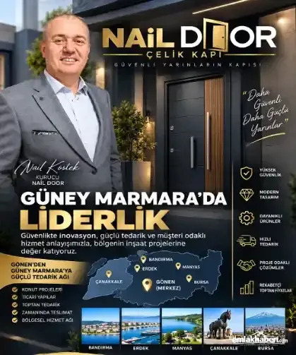 Nail Door Çelik Kapı, Güney Marmara’da Tedarik Gücünü Büyütüyor