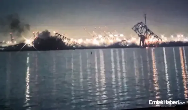 Francis Scott Key köprüsü gemi çarpması sonucu yıkıldı