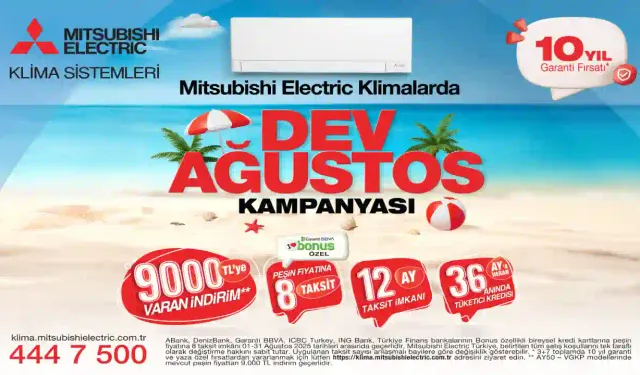 Dev Ağustos Kampanyası ile Klima Sahibi Olmak Çok Kolay