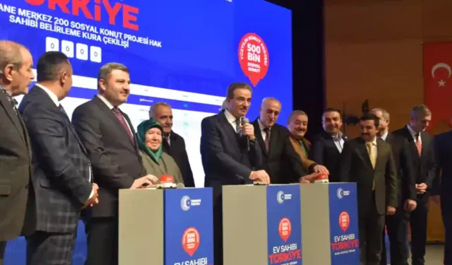 Gümüşhane’de “Yüzyılın Konut Projesi”nde kura heyecanı yaşandı
