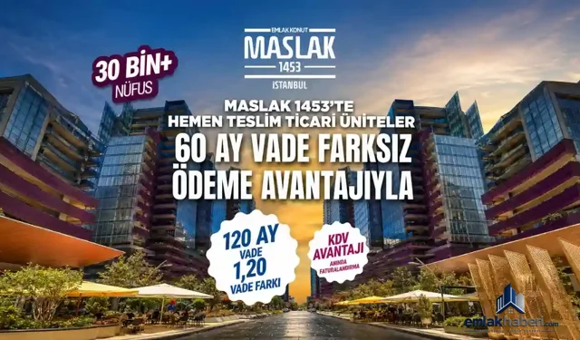 Maslak 1453’te Hemen Teslim Ticari Üniteler Yatırımcılarla Buluşuyor
