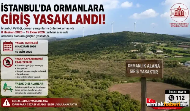 İstanbul’da Ormanlara Giriş Yasaklandı: 8 Haziran – 15 Ekim Arasında Sıkı Tedbirler Uygulanacak