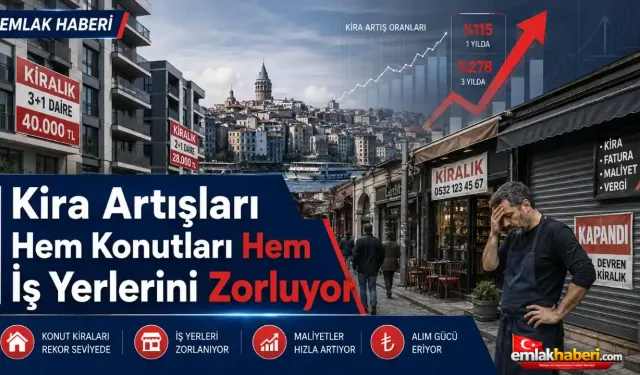 Kira Artışları Hem Konutları Hem İş Yerlerini Zorluyor