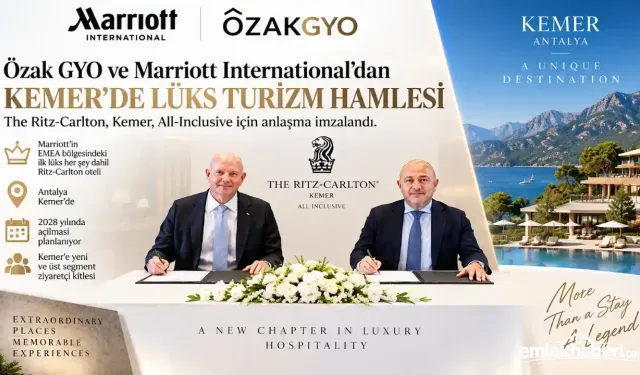 Özak GYO ve Marriott International’dan Kemer’de Lüks Turizm Hamlesi