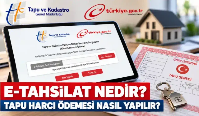E-Tahsilat Nedir? Tapu Harcı Ödemesi Nasıl Yapılır?