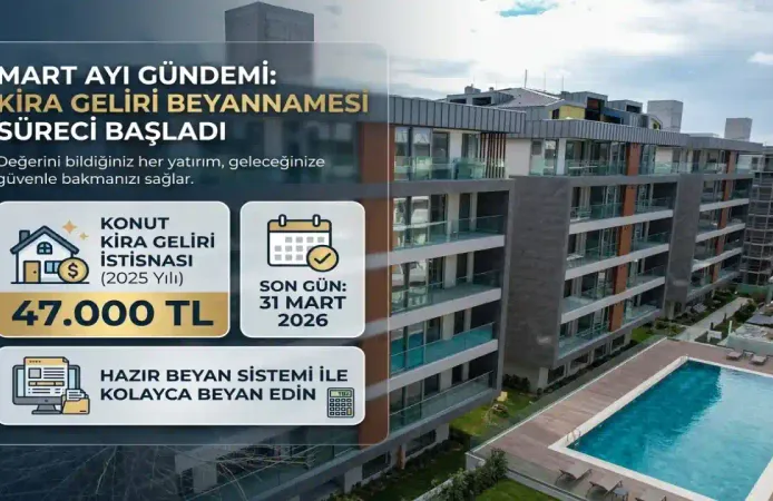 Kira Geliri Beyannamesi için Son 10 Gün Kaldı
