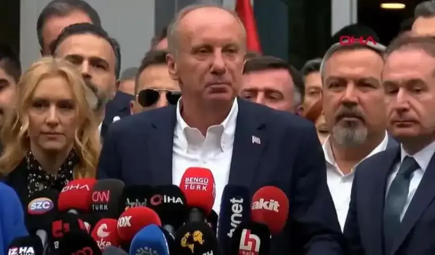 Muharrem İnce  Adaylıktan çekiliyorum dedi