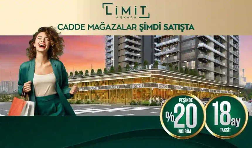 Limit Ankara Projesindeki Cadde Mağazalarını Satışa Sundu