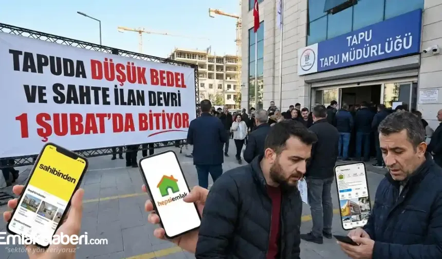 Tapuda Düşük Bedel ve Sahte İlan Devri 1 Şubat'da Bitiyor