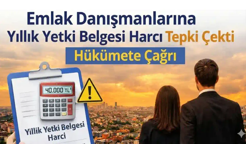 Emlakçı Esnafından Yetki Belgesi Harcına Tepki Büyüyor.