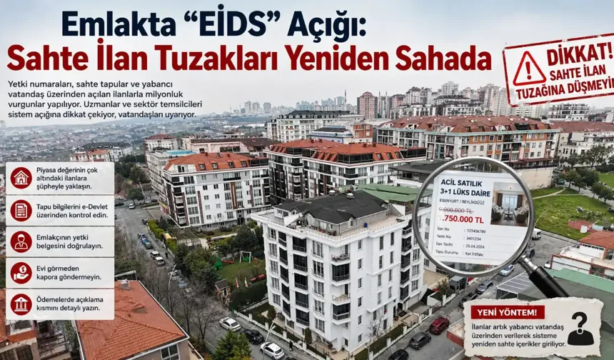 Emlakta “EİDS” Açığı: Sahte İlan Tuzakları Yeniden Sahada