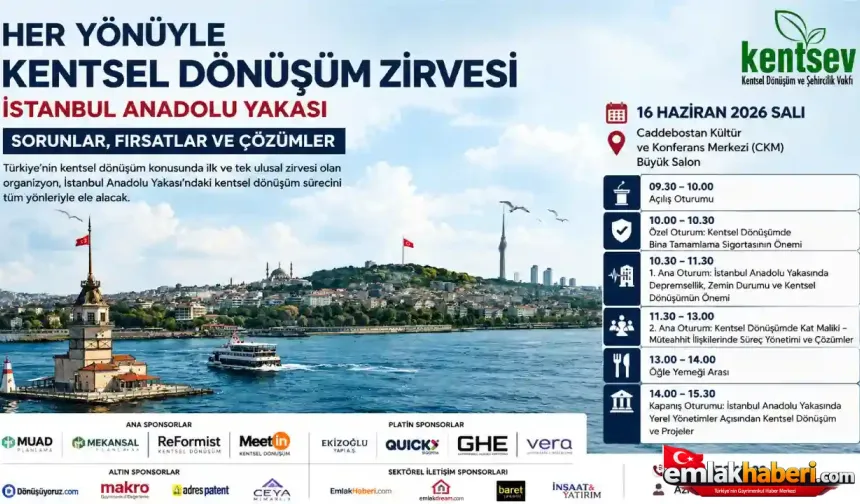 Her Yönüyle Kentsel Dönüşüm Zirvesi İstanbul Anadolu Yakası İçin Toplanıyor