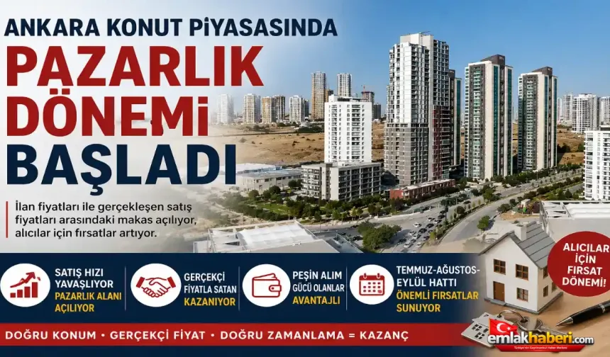 Ankara Konut Piyasasında Pazarlık Dönemi Başladı