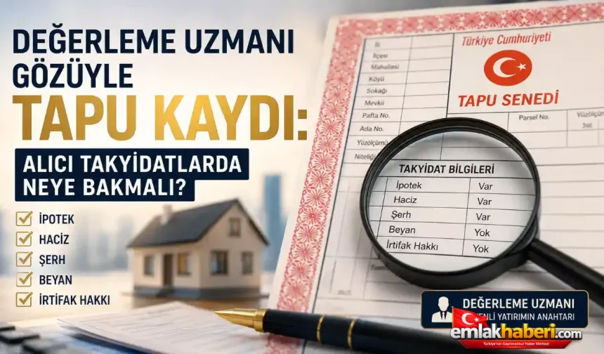 Değerleme Uzmanı Gözüyle Tapu Kaydı: Alıcı Takyidatlarda Neye Bakmalı?