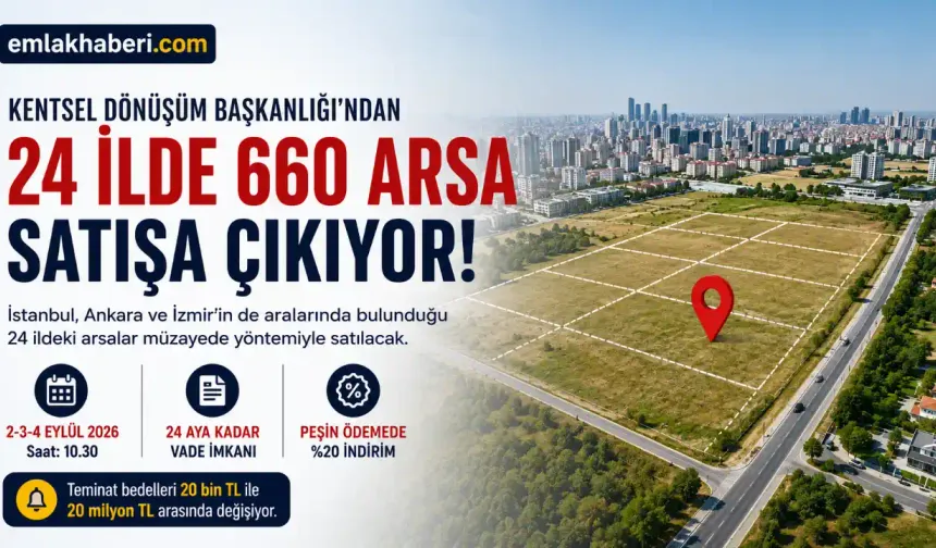 660 Arsa Satışa Çıkıyor: Devlet, Arsa Piyasasına Yeni Bir Seçenek Sunuyor