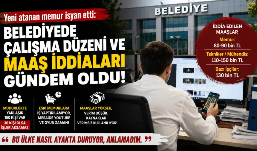 Belediyede Çalışma Düzeni ve Maaş İddiaları Sosyal Medyada Gündem Oldu