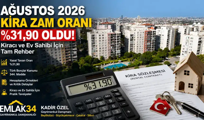 Ağustos 2026 Kira Zam Oranı %31,90 Oldu: Kiracı ve Ev Sahibi İçin Güncel Rehber