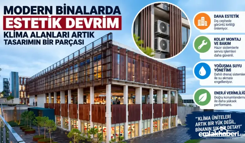 Modern Binalarda Estetik Devrim: Klima Alanları Artık Mimari Tasarımın Parçası
