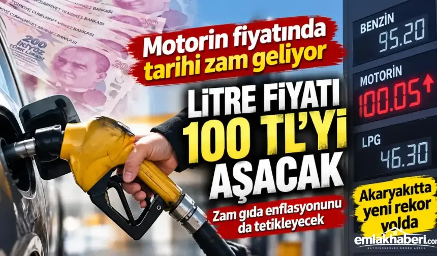 Motorinde tarihi eşik: Motorin 100 TL’yi aşarsa zam dalgası büyüyebilir