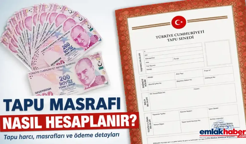 Tapu Masrafı Nasıl Hesaplanır? 2026 Tapu Harcı Hesaplama Rehberi