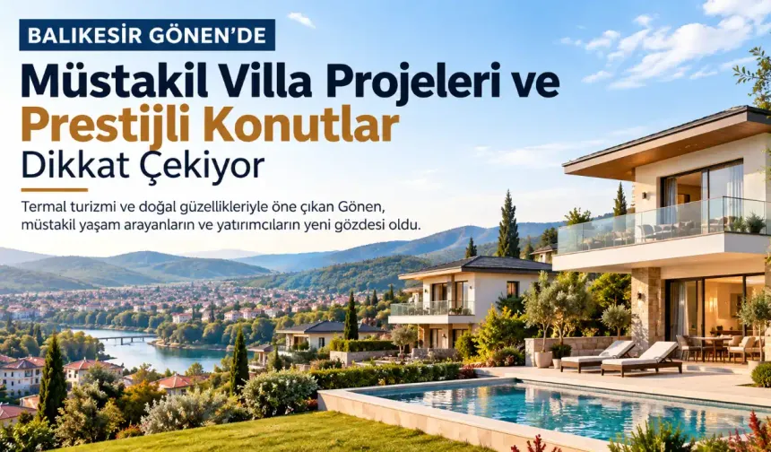 Balıkesir Gönen’de Müstakil Villa Projeleri ve Prestijli Konutlar Dikkat Çekiyor
