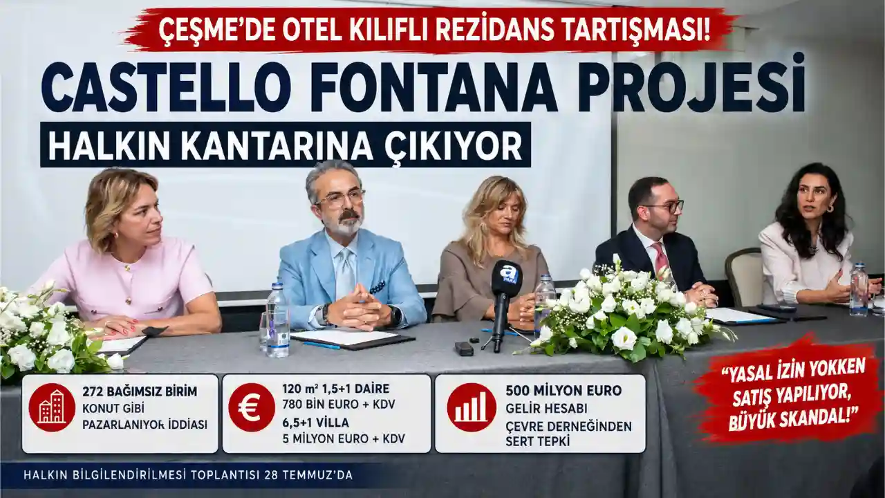 Çeşme'de %22Otel Kılıfında Rezidans%22 Tartışması Büyüyor