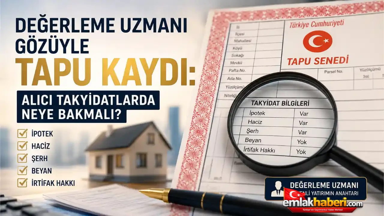 Değerleme Uzmanı Gözüyle Tapu Kaydı: Alıcı Takyidatlarda Neye Bakmalı?