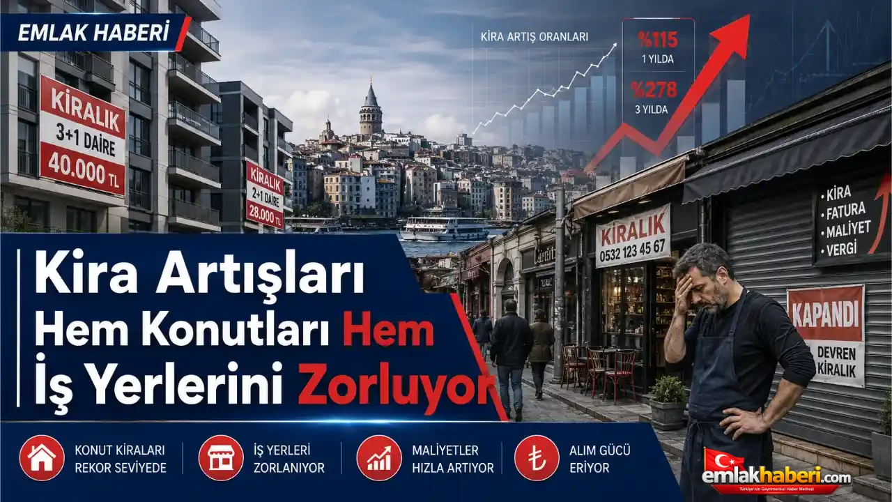 Kira Artışları Hem Konutları Hem İş Yerlerini Zorluyor