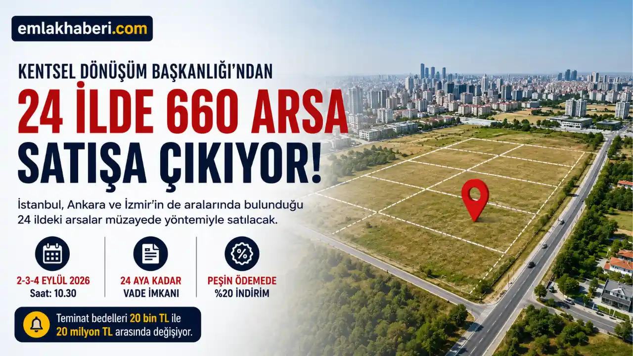 660 Arsa Satışa Çıkıyor: Devlet, Arsa Piyasasına Yeni Bir Seçenek Sunuyor